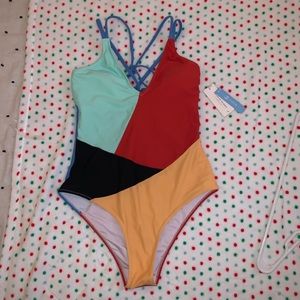 Color-block Swimsuit